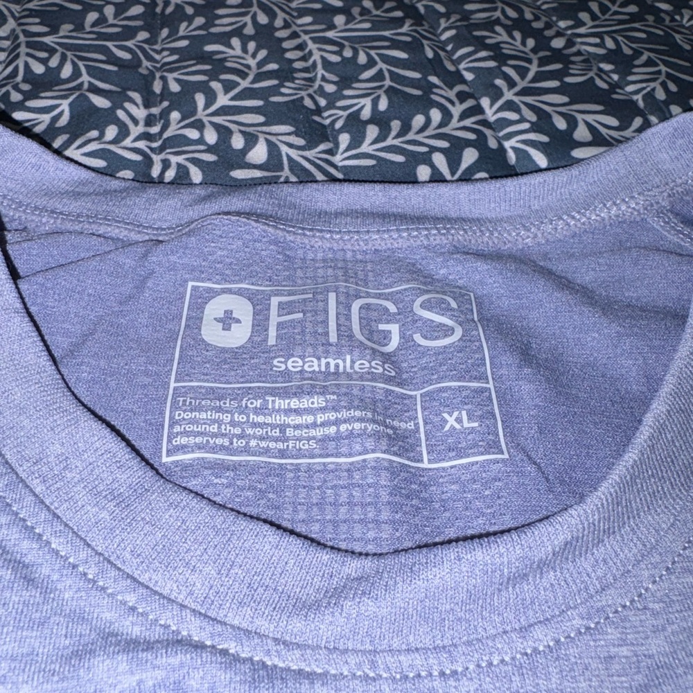 BNWT figs salta seamless underscrub in “vapor blue” XL
